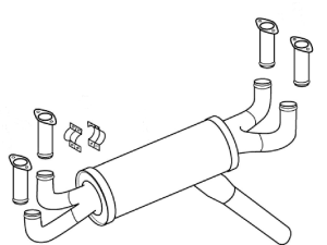 AERO COMMANDER 100 DARTER EXHAUST SYSTEM