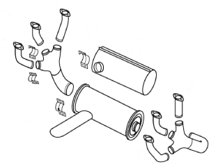 CESSNA 172 XP EXHAUST SYSTEM