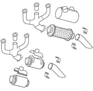 Cessna 182 RG Exhaust System