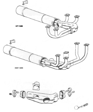 PA 23-150/160 S/N 2-1152 AND UP EXHAUST SYSTEM