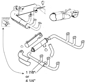 PIPER PA 24-250 COMANCHE EXHAUST SYSTEM