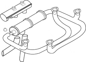 PIPER PA 25-150 PAWNEE EXHAUST SYSTEM