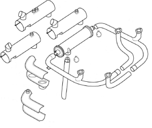PIPER PA 28-180 CHEROKEE SINGLE MUFFLER EXHAUST SYSTEM