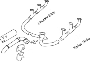 PIPER PA 28R-201 TURBO ARROW EXHAUST SYSTEM