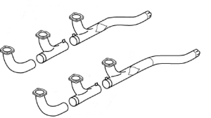 CESSNA 310 UNDERWING EXHAUST SYSTEM