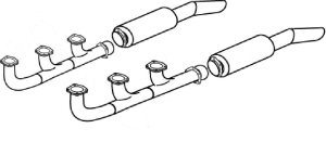 CESSNA 310R EXHAUST SYSTEM