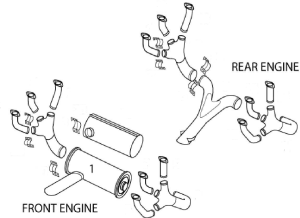 CESSNA 336 EXHAUST SYSTEM