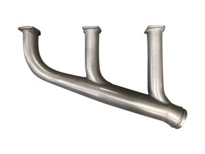 BEECHCRAFT 35 H-P MODEL LEFT HAND EXHAUST STACK (4 BOLT FLANGE, SOLID CENTER RISER, BEAD JOINT CONNECTION)