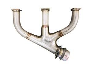 BEECHCRAFT RIGHT HAND EXHAUST STACK (4 BOLT FLANGE, SOLID CENTER RISER, BALL JOINT CONNECTION)