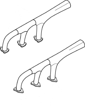 AERO COMMANDER 500B LEFT HAND EXHAUST STACK