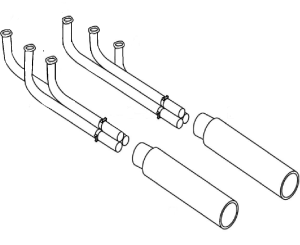 BEECHCRAFT 50 TWIN BARON EXHAUST SYSTEM