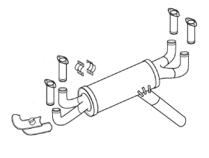 GRUMMAN AA1 A & B EXHAUST SYSTEM